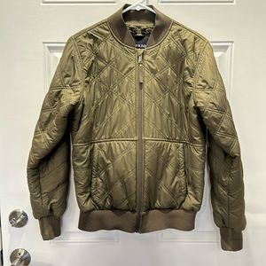 Near new Prana Esla Bomber Jacket slate green sz S